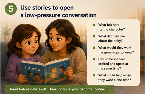 Stories low-pressure conversation