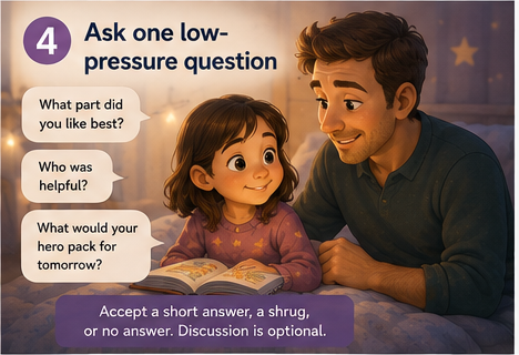 Ask one low-pressure question