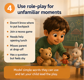 Role-play unfamiliar moments
